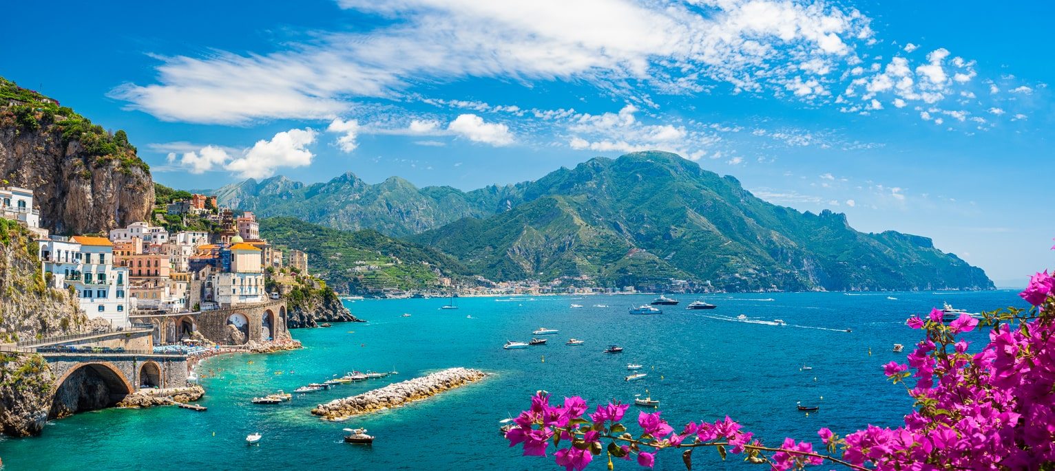 Amalfi Coast seaside view